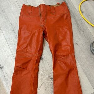 Vintage 1960 space age Leather Pants